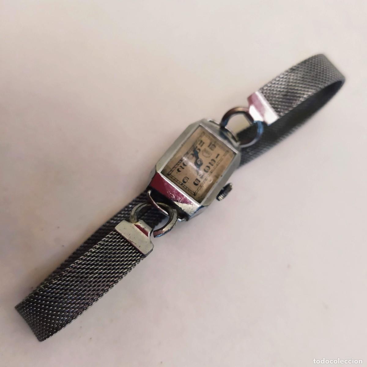 Relojes autom&aacute;ticos: Reloj KOK. Mujer. Correa de malla. Plateado. - Foto 2