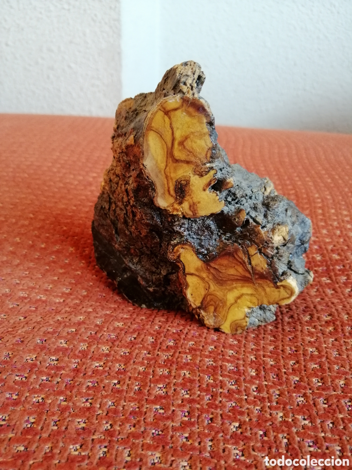 Relojes autom&aacute;ticos: RELOJ ENCASTRADO EN RA&Iacute;Z DE MADERA - Foto 4