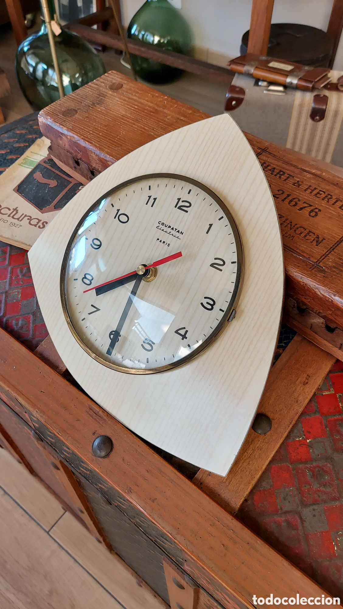 Relojes autom&aacute;ticos: Reloj de pared Franc&eacute;s, circa 1962 - 1968 - Foto 1