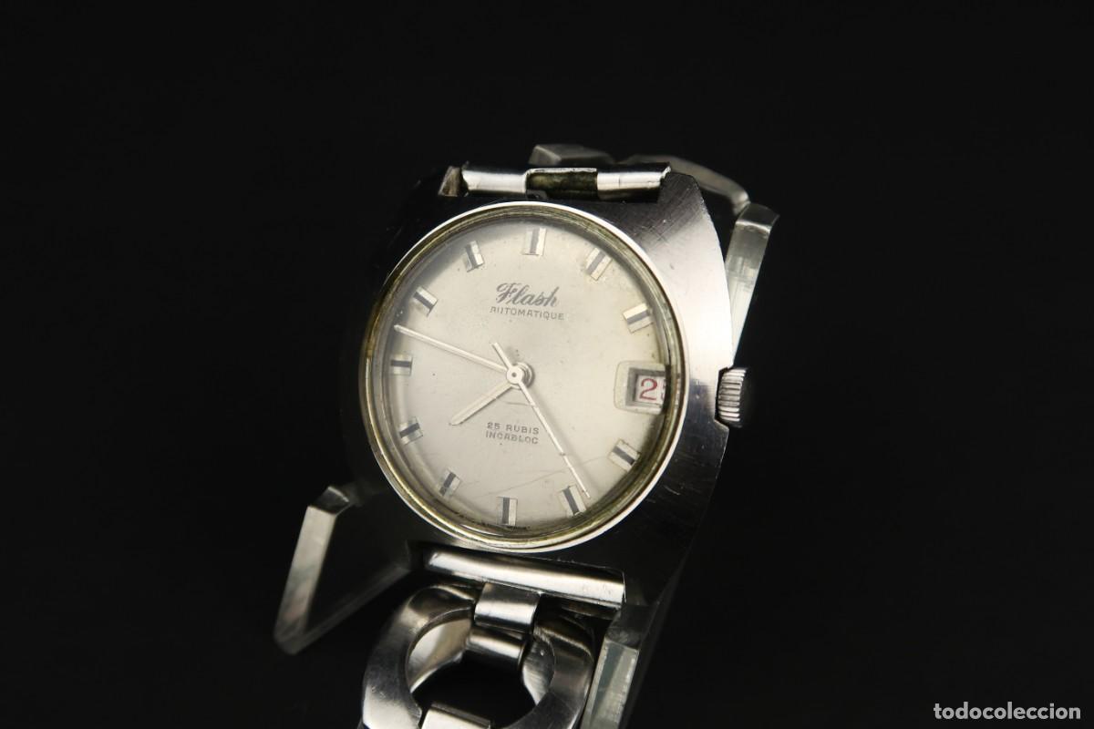 Relojes autom&aacute;ticos: Antiguo Reloj Autom&aacute;tico Flash - Foto 3