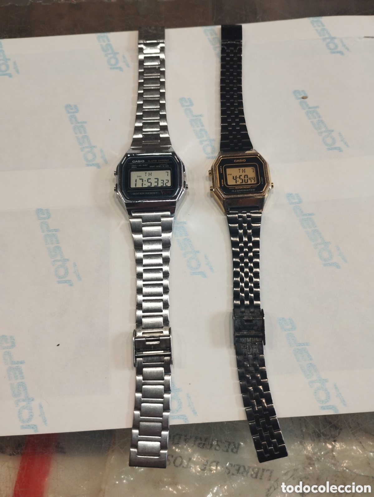 Relojes autom&aacute;ticos: Pareja de relojes Casio caballero y se&ntilde;ora funcionan los dos - Foto 1