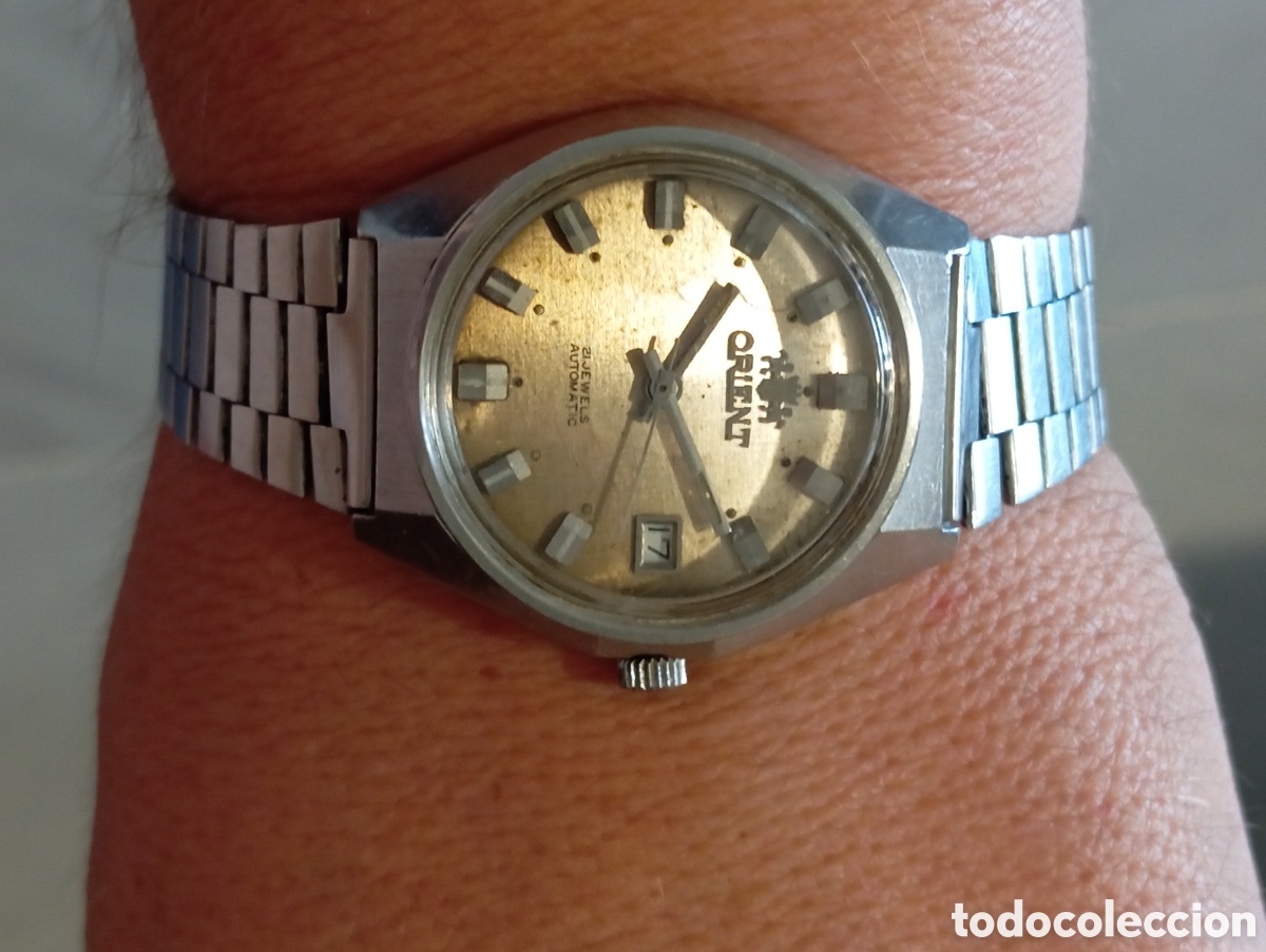 Relojes autom&aacute;ticos: Reloj Hombre Orient 21 Rub&iacute;es Autom&aacute;tico Funciona - Foto 2