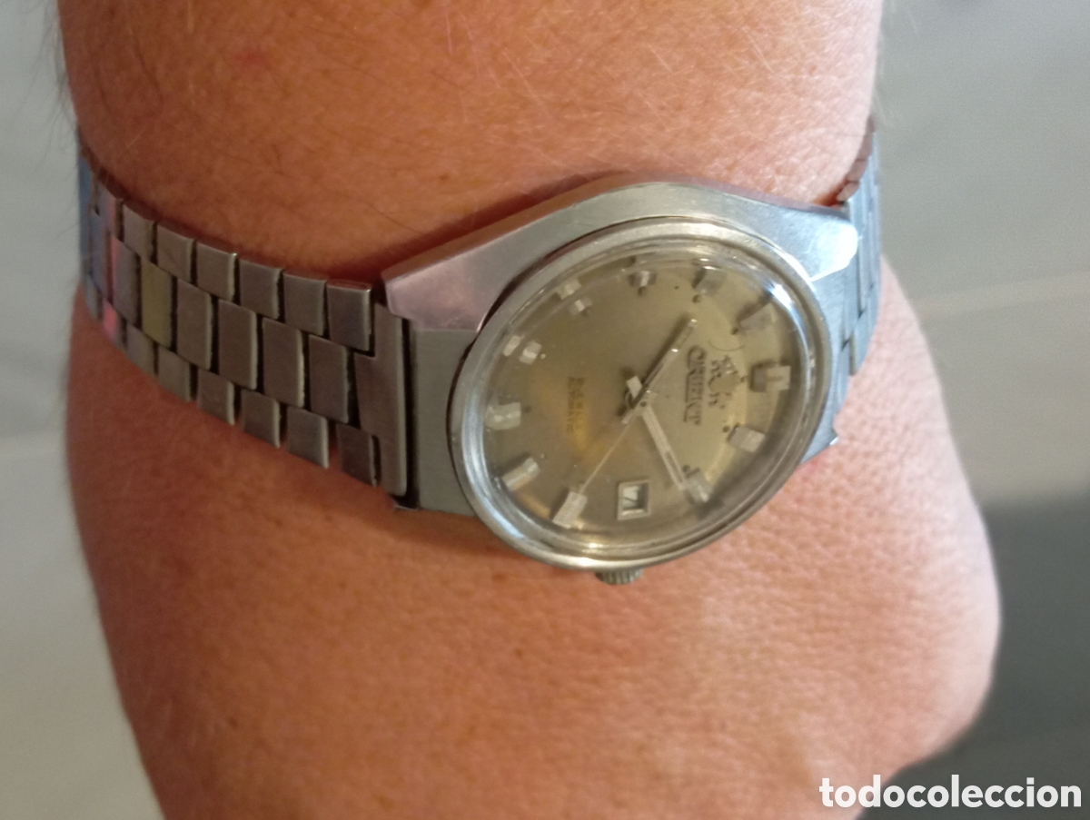 Relojes autom&aacute;ticos: Reloj Hombre Orient 21 Rub&iacute;es Autom&aacute;tico Funciona - Foto 3