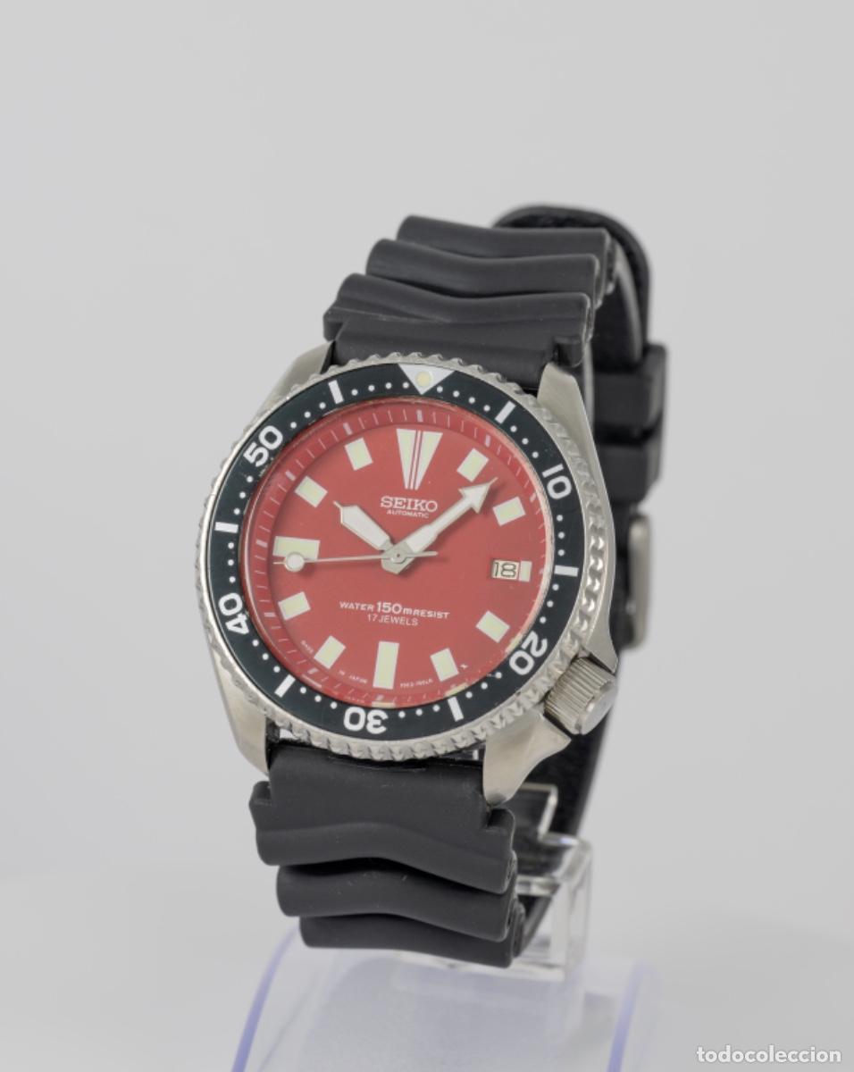 Relojes autom&aacute;ticos: Seiko Scuba Automatic Divers Red Dial Ref: 7002-7000 - Foto 2