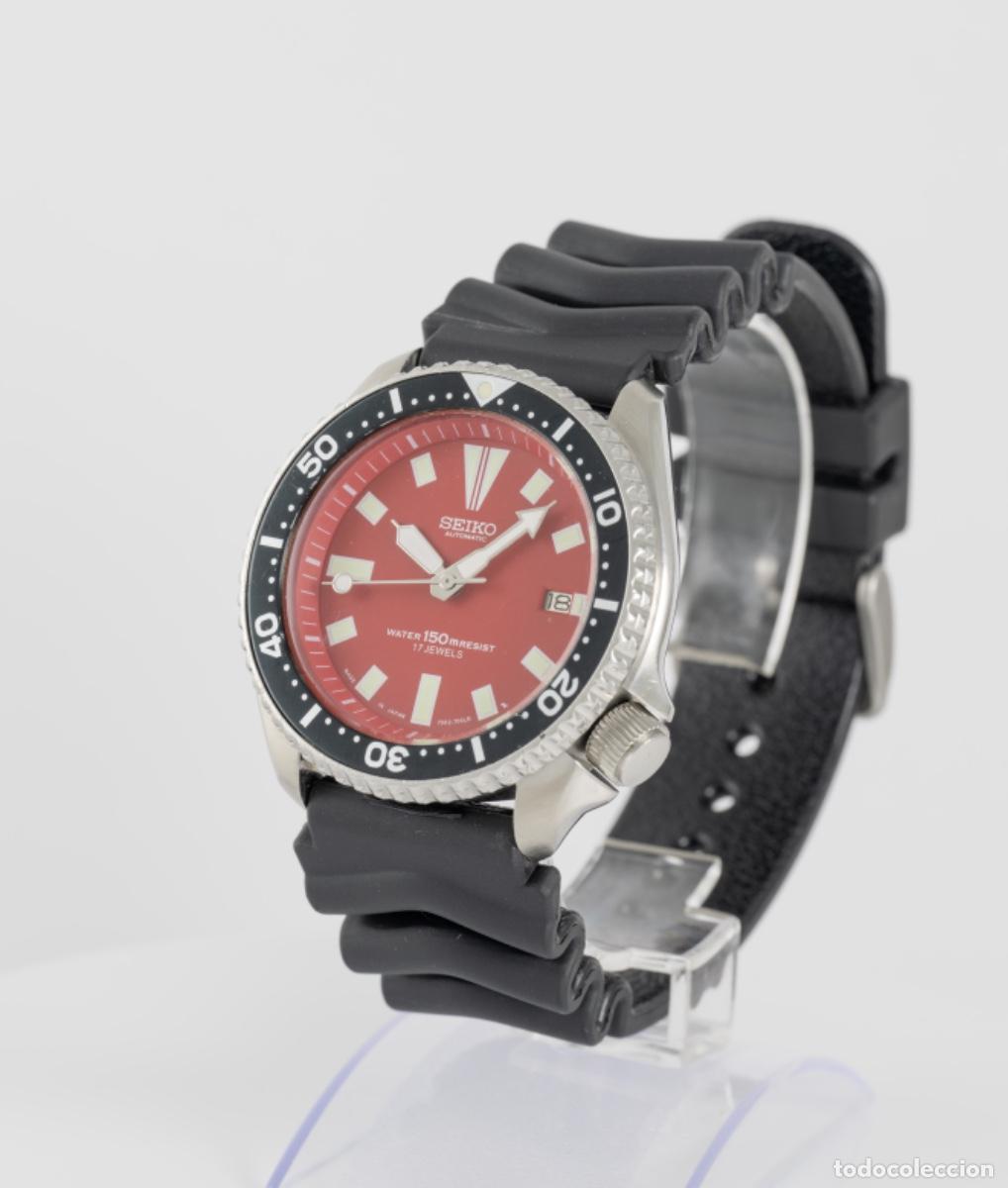 Relojes autom&aacute;ticos: Seiko Scuba Automatic Divers Red Dial Ref: 7002-7000 - Foto 3