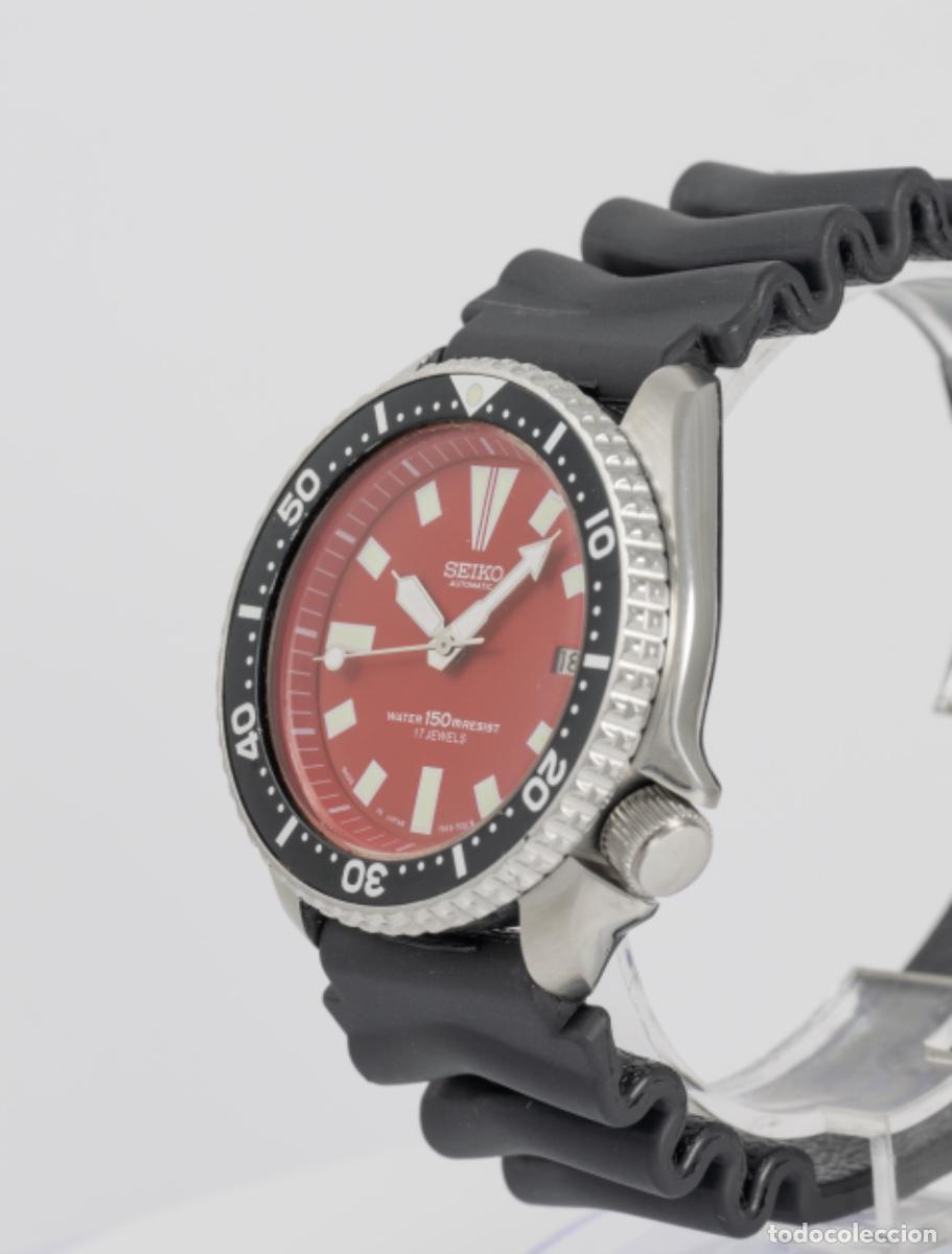 Relojes autom&aacute;ticos: Seiko Scuba Automatic Divers Red Dial Ref: 7002-7000 - Foto 4