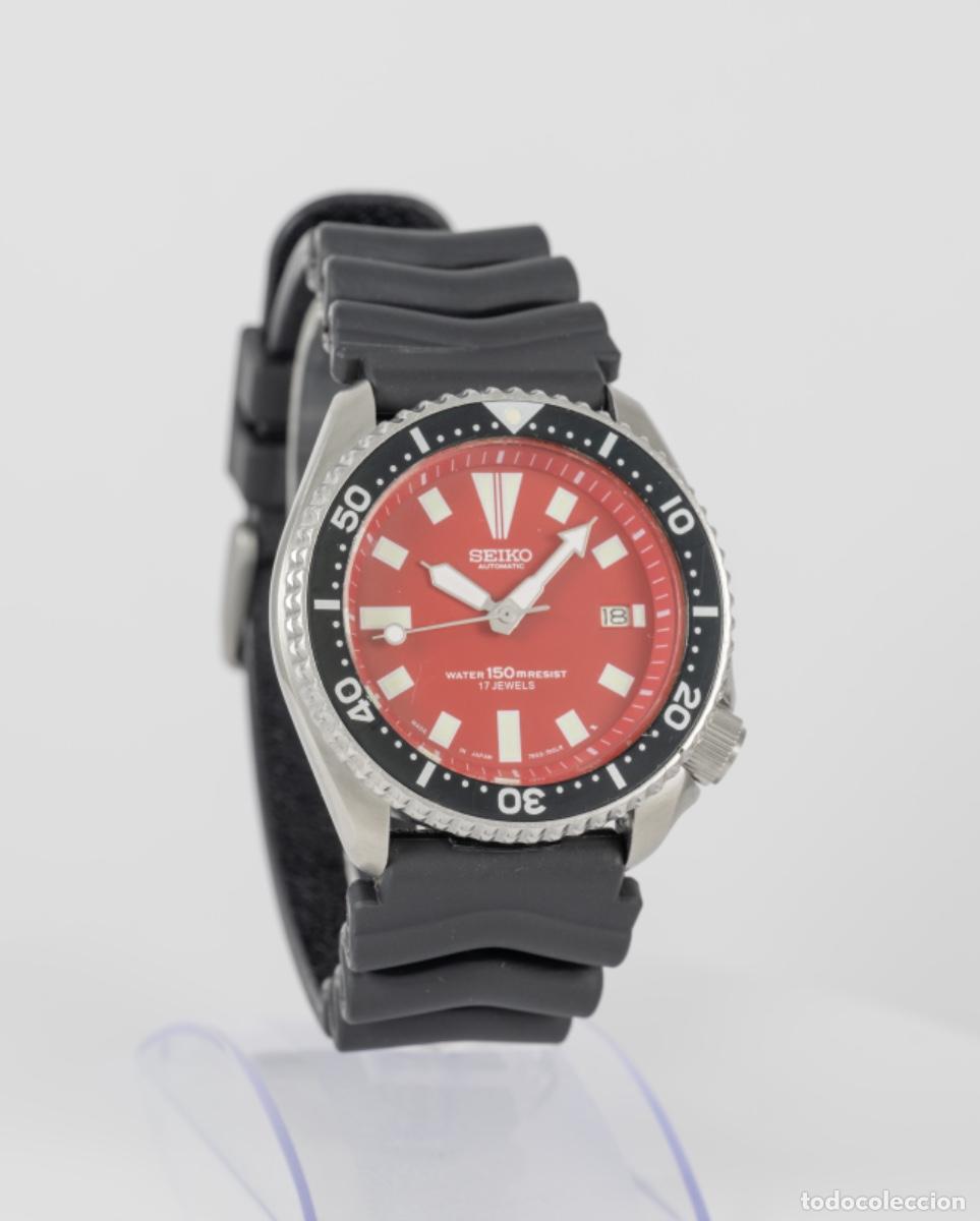 Relojes autom&aacute;ticos: Seiko Scuba Automatic Divers Red Dial Ref: 7002-7000 - Foto 6
