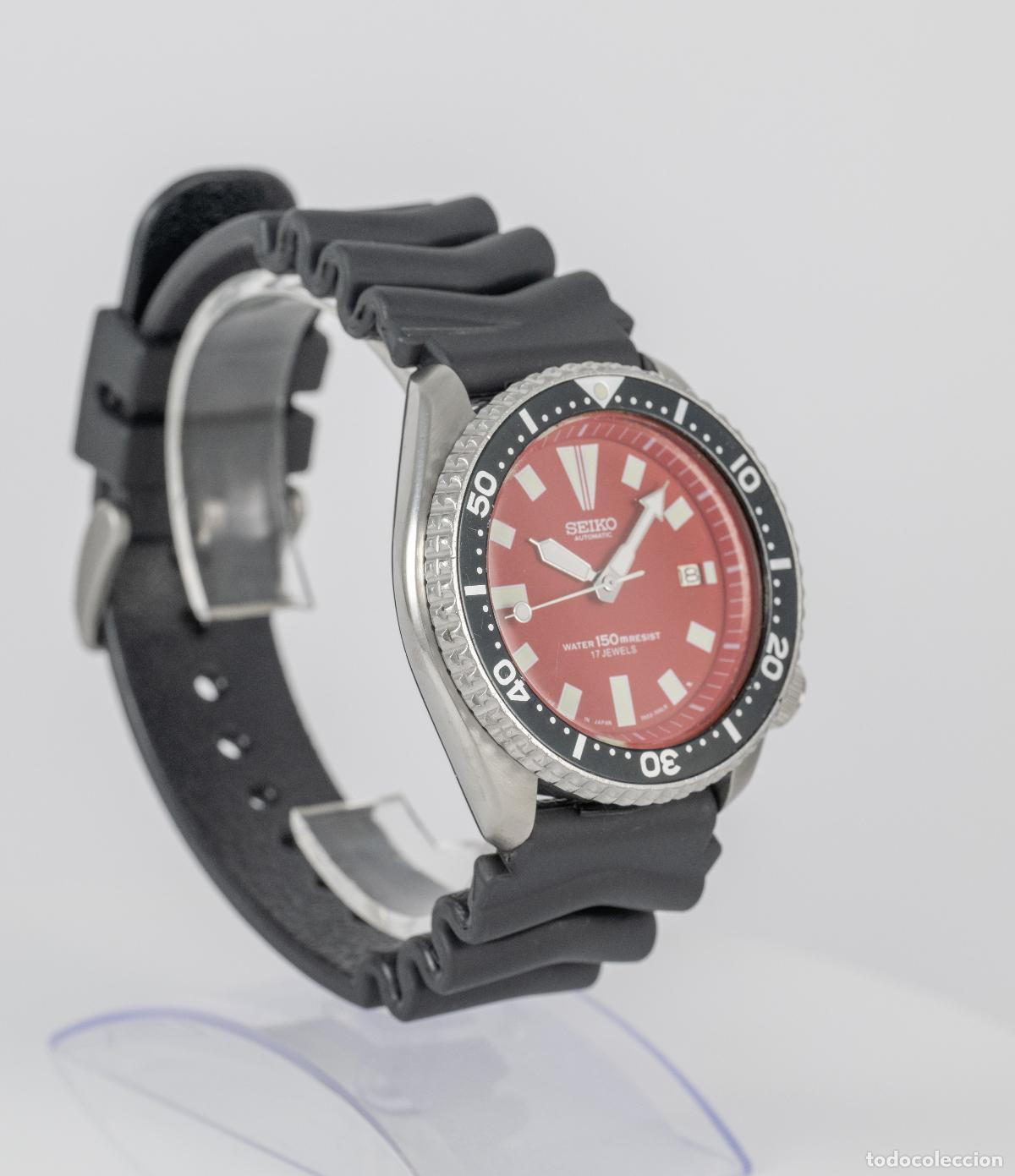 Relojes autom&aacute;ticos: Seiko Scuba Automatic Divers Red Dial Ref: 7002-7000 - Foto 7