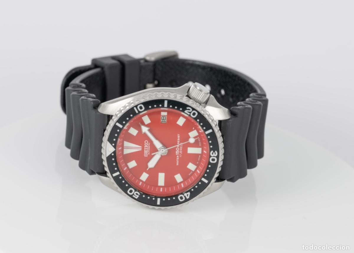 Relojes autom&aacute;ticos: Seiko Scuba Automatic Divers Red Dial Ref: 7002-7000 - Foto 9
