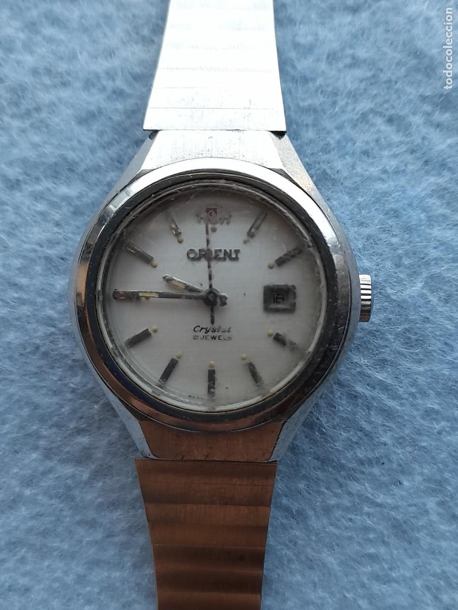 Relojes autom&aacute;ticos: Reloj Marca Orient Crystal. Autom&aacute;tico de dama. Japan made. - Foto 4