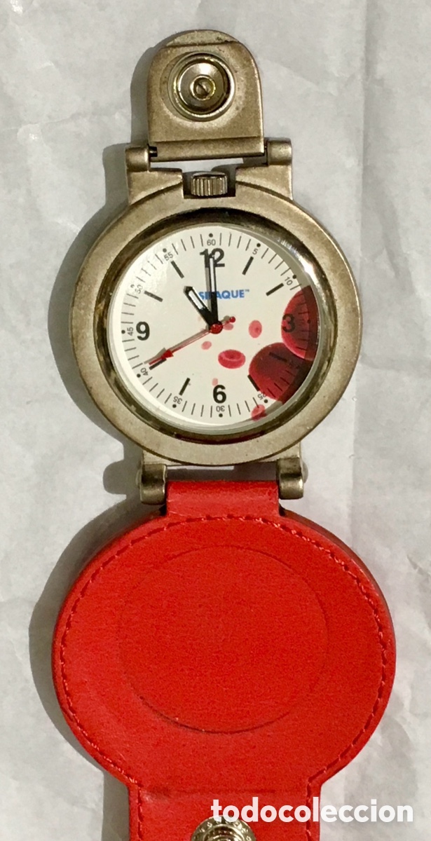 Relojes autom&aacute;ticos: Reloj para cintur&oacute;n. Publicidad VISIPAQUE. 2000&rsquo;. - Foto 1