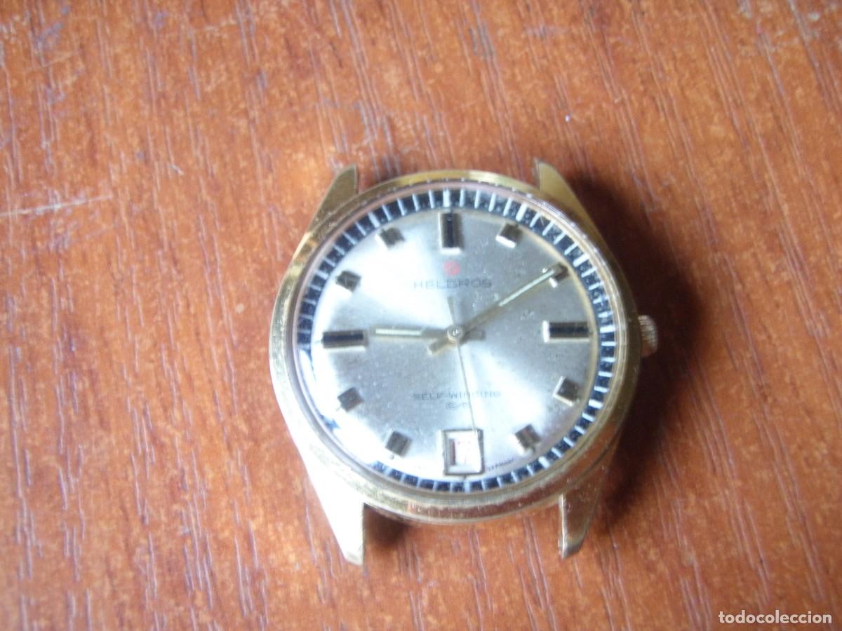 Relojes autom&aacute;ticos: RELOJ AUTOMATICO CHAPADO EN ORO HELBROS SELFWINDING NO FUNCIONA - Foto 1