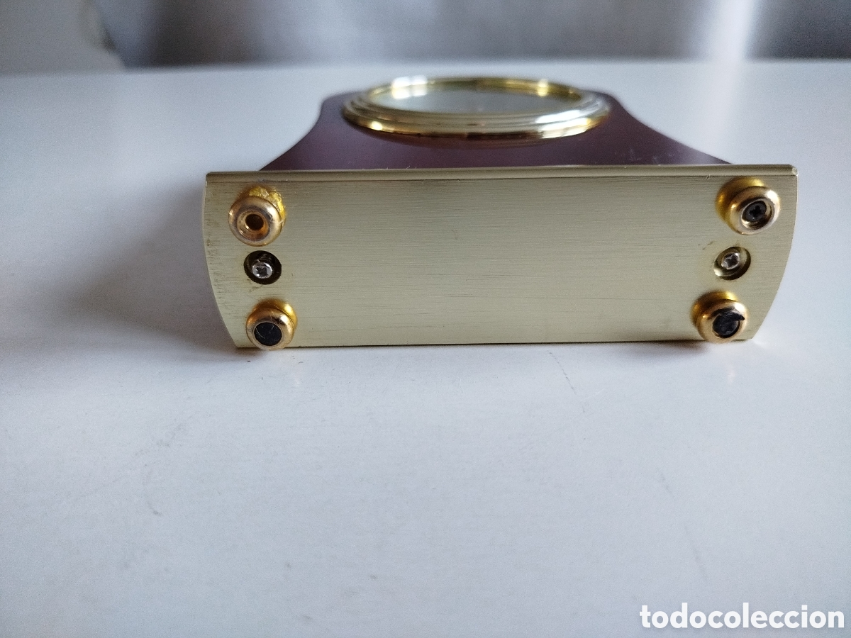 Relojes autom&aacute;ticos: Reloj de sobremesa Woodmax quartz. No funciona - Foto 5