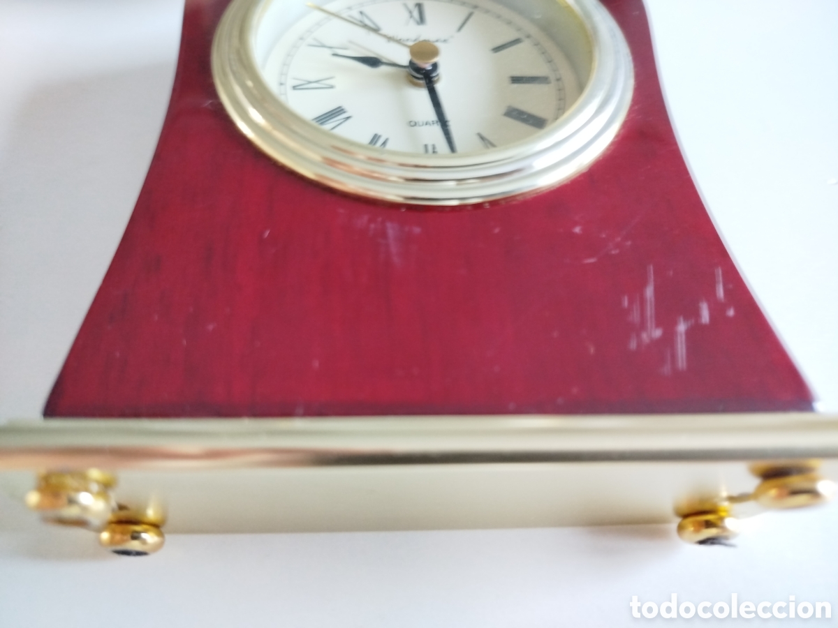 Relojes autom&aacute;ticos: Reloj de sobremesa Woodmax quartz. No funciona - Foto 6
