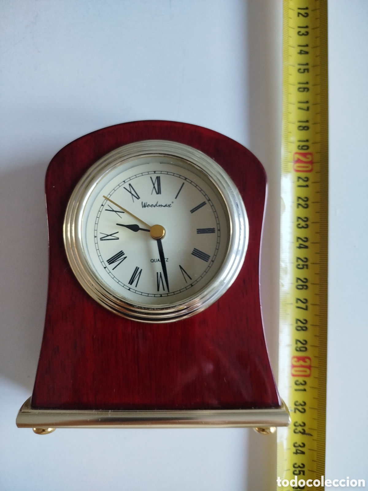 Relojes autom&aacute;ticos: Reloj de sobremesa Woodmax quartz. No funciona - Foto 7