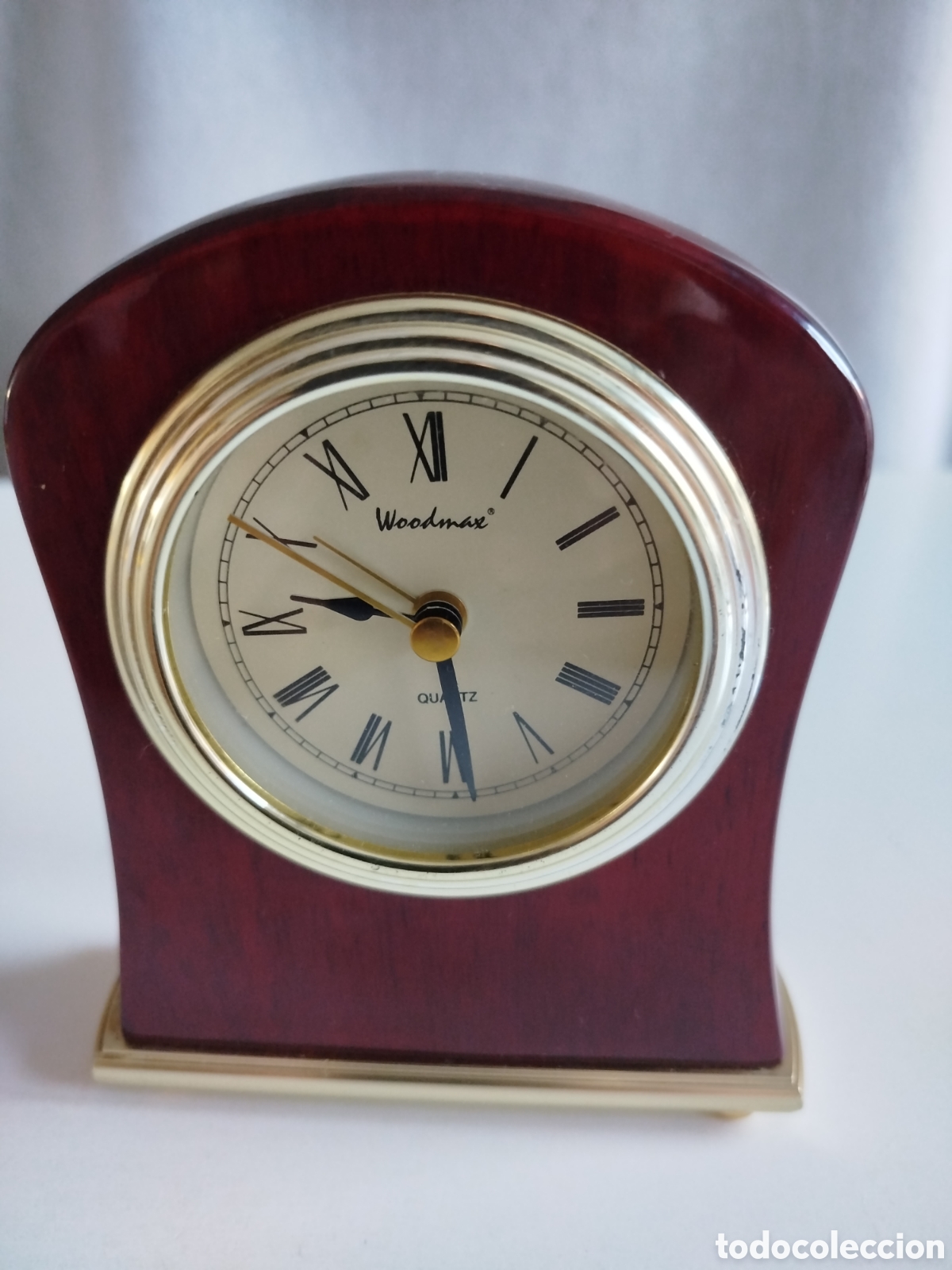 Relojes autom&aacute;ticos: Reloj de sobremesa Woodmax quartz. No funciona - Foto 1