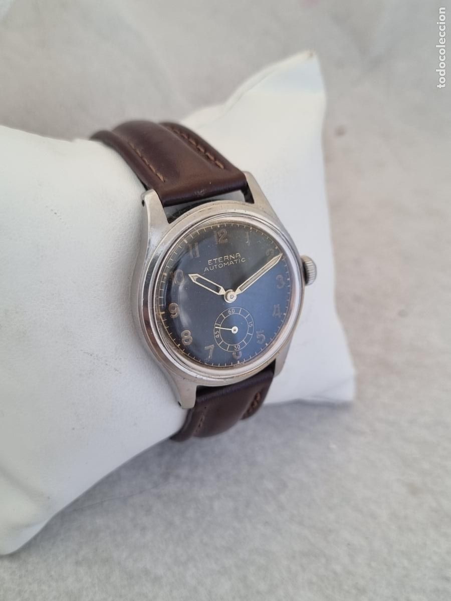 Relojes autom&aacute;ticos: ETERNA AUTOMATIC ESFERA GILT MILITAR DE PILOTO BUMPER FUNCIONADO - Foto 3