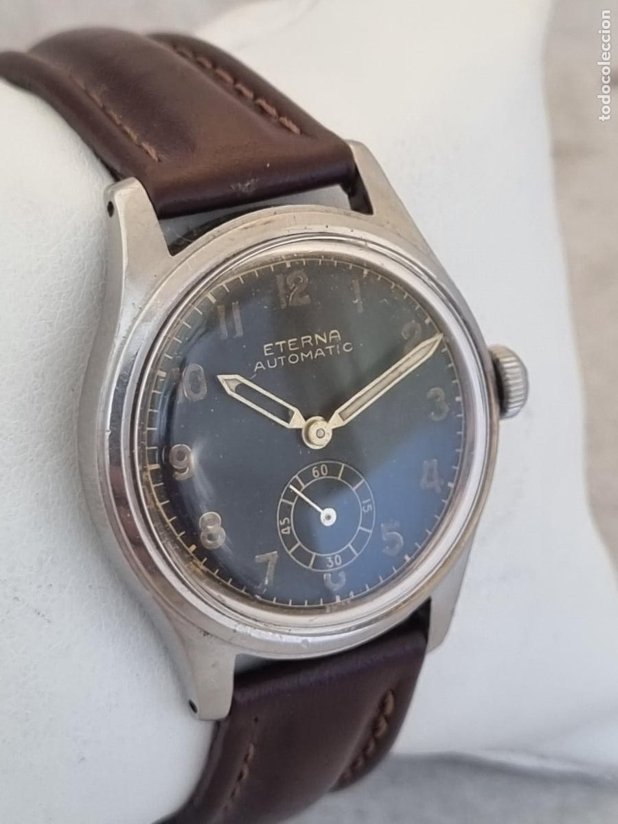 Relojes autom&aacute;ticos: ETERNA AUTOMATIC ESFERA GILT MILITAR DE PILOTO BUMPER FUNCIONADO - Foto 5