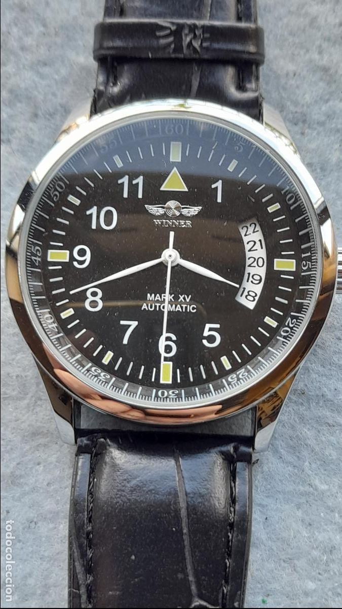 Relojes autom&aacute;ticos: Reloj Marca Winner Mark XV. Autom&aacute;tico de Caballero. - Foto 5