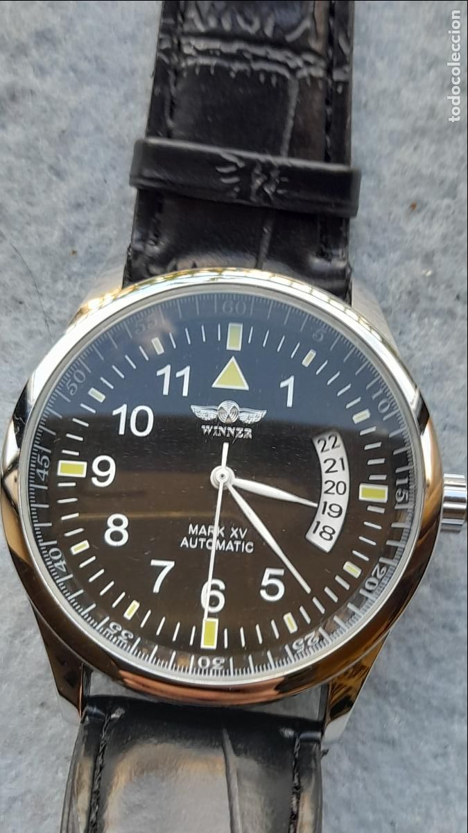 Relojes autom&aacute;ticos: Reloj Marca Winner Mark XV. Autom&aacute;tico de Caballero. - Foto 10
