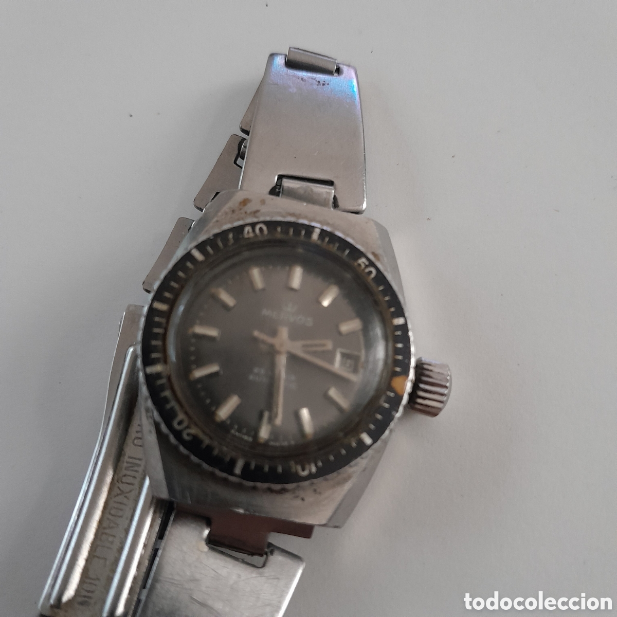 Relojes autom&aacute;ticos: Reloj suizo de dama automatico. Marca MERVOS/ BREITLING. - Foto 2