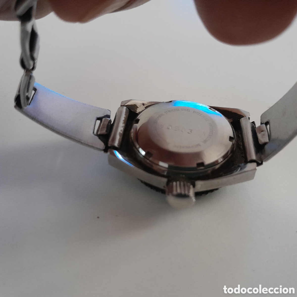 Relojes autom&aacute;ticos: Reloj suizo de dama automatico. Marca MERVOS/ BREITLING. - Foto 4