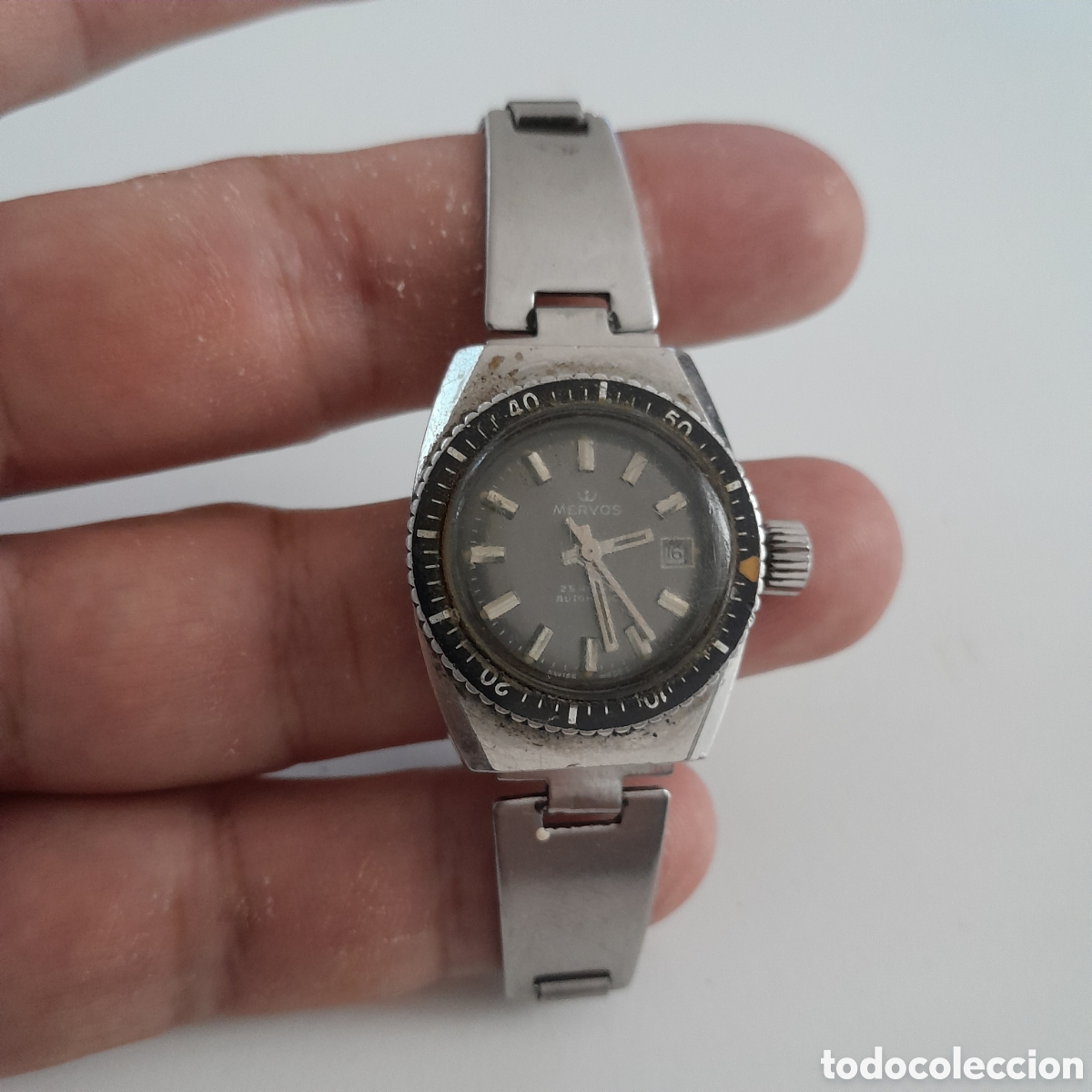 Relojes autom&aacute;ticos: Reloj suizo de dama automatico. Marca MERVOS/ BREITLING. - Foto 1