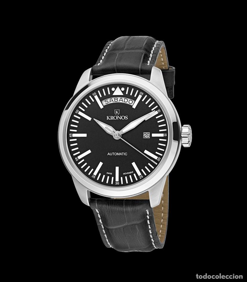 Relojes autom&aacute;ticos: RELOJ KRONOS PILOT AUTOMATIC DAY DATE BLACK - Foto 1