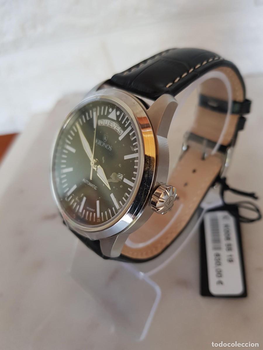 Relojes autom&aacute;ticos: RELOJ KRONOS PILOT AUTOMATIC DAY DATE BLACK - Foto 4
