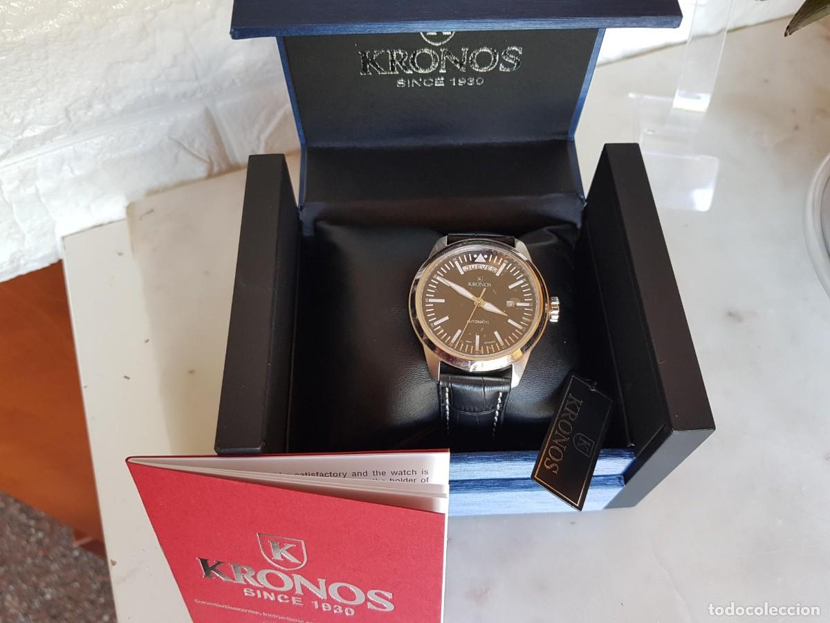 Relojes autom&aacute;ticos: RELOJ KRONOS PILOT AUTOMATIC DAY DATE BLACK - Foto 10