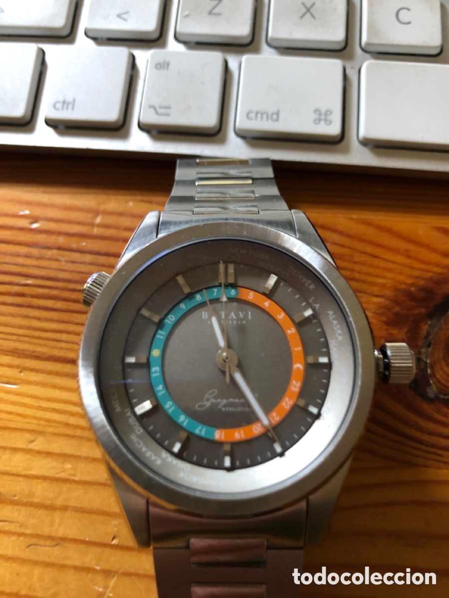 Relojes autom&aacute;ticos: Reloj GMT Batavi Geogr&aacute;f Aurora - Foto 2