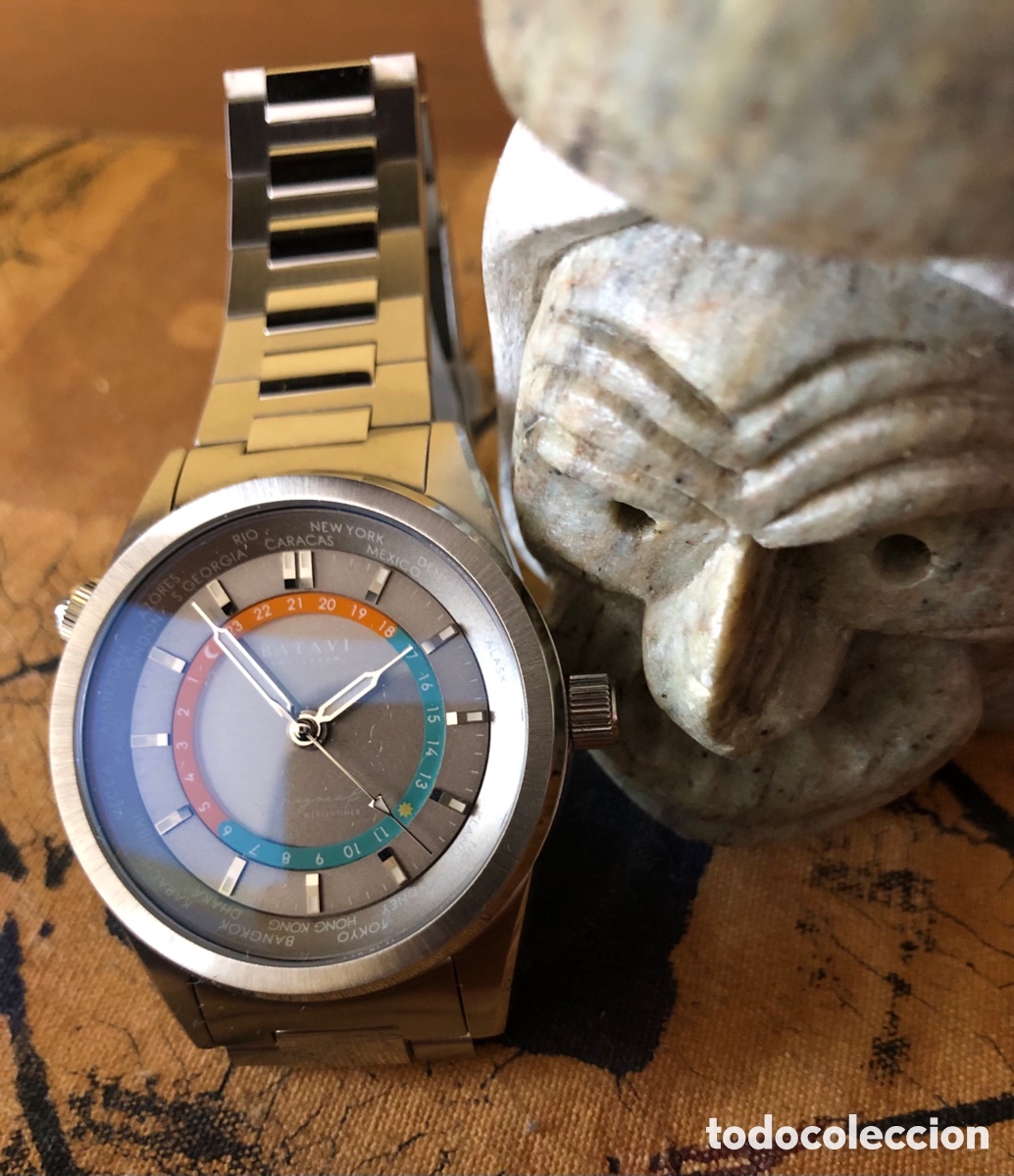 Relojes autom&aacute;ticos: Reloj GMT Batavi Geogr&aacute;f Aurora - Foto 3