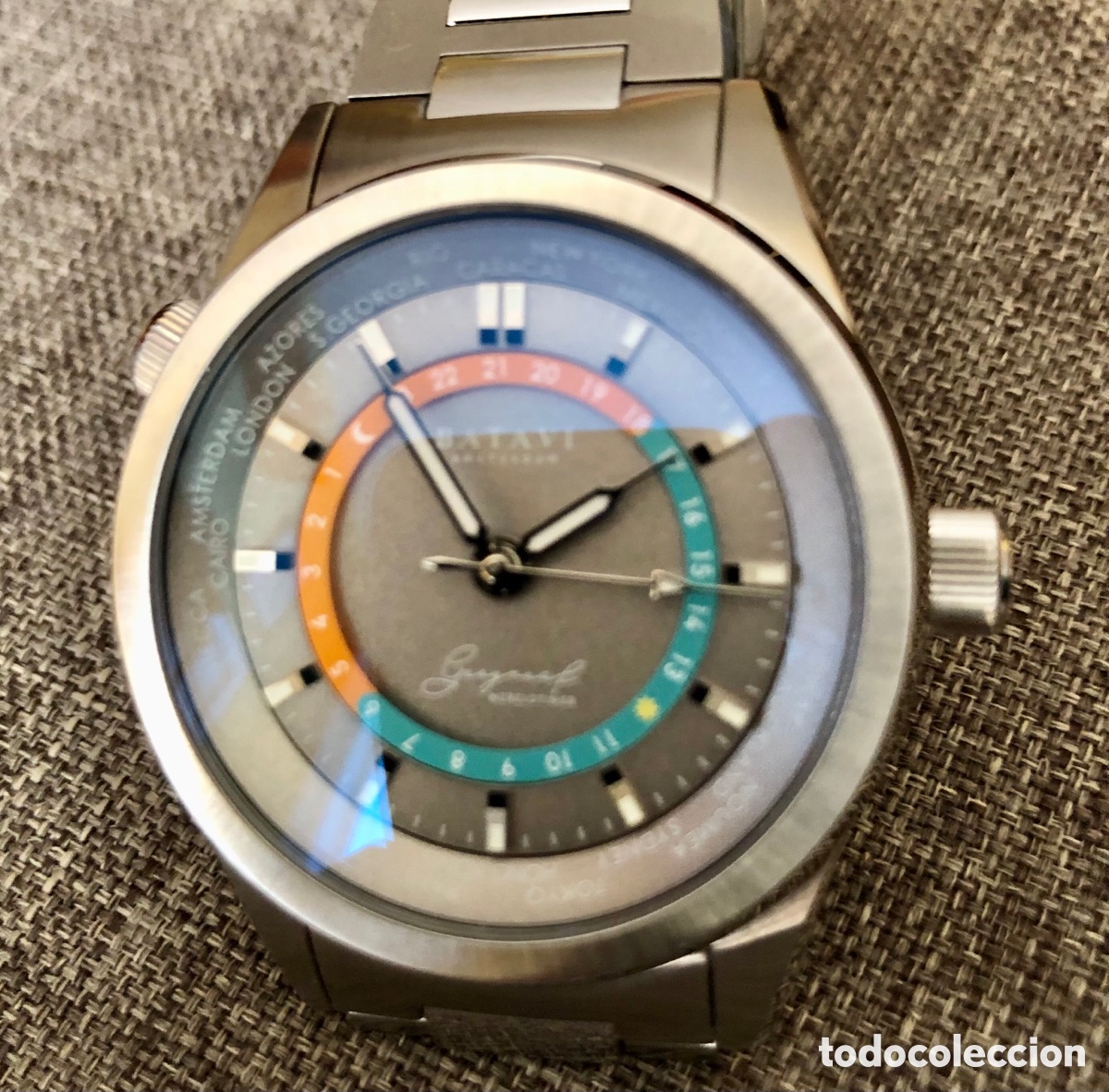 Relojes autom&aacute;ticos: Reloj GMT Batavi Geogr&aacute;f Aurora - Foto 1