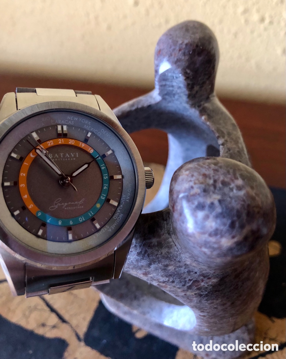 Relojes autom&aacute;ticos: Reloj GMT Batavi Geogr&aacute;f Aurora - Foto 5