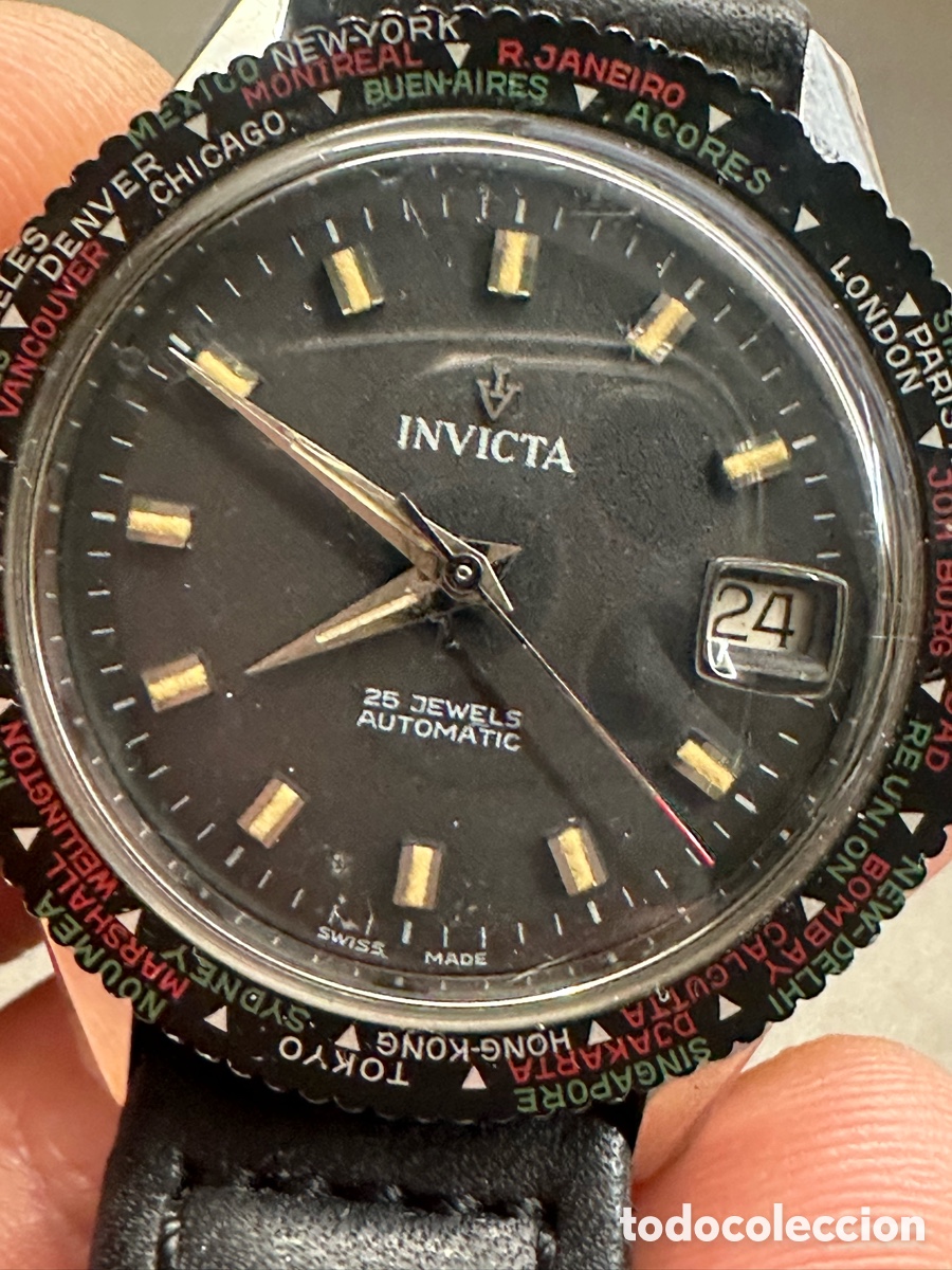 Relojes autom&aacute;ticos: Reloj Invicta 60s / 70s Invicta World Time - Foto 4