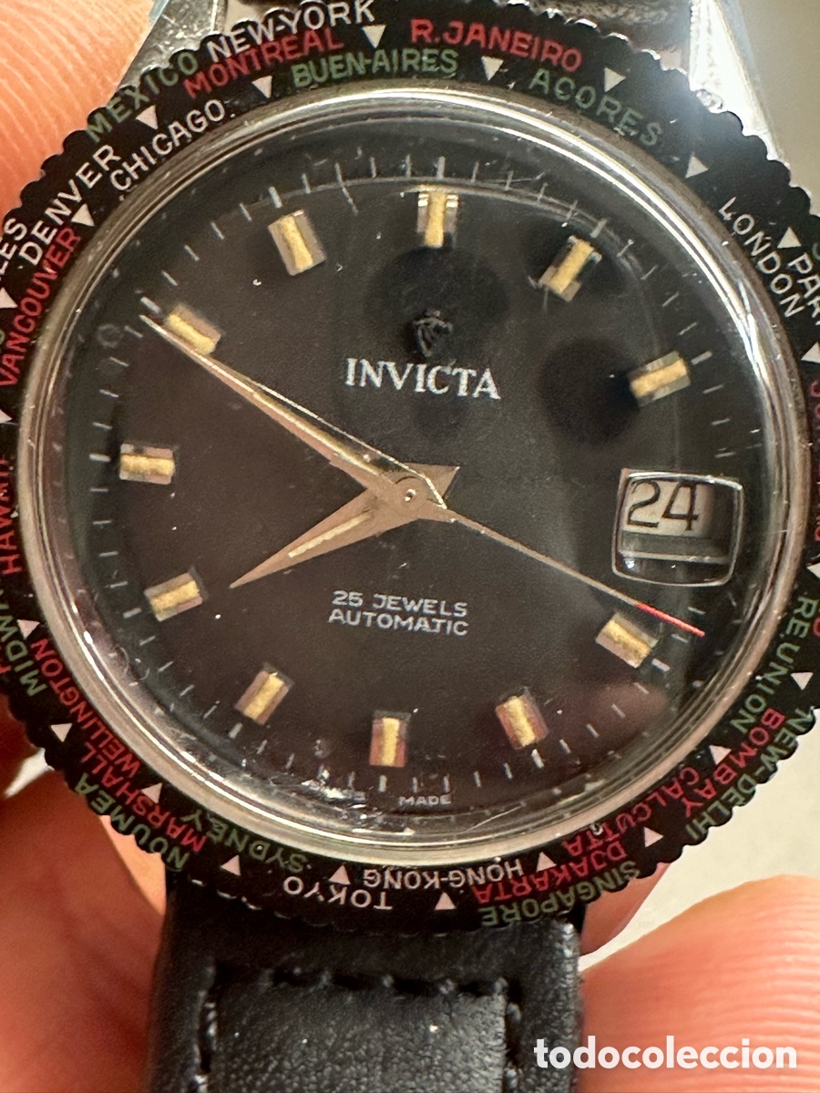 Relojes autom&aacute;ticos: Reloj Invicta 60s / 70s Invicta World Time - Foto 5