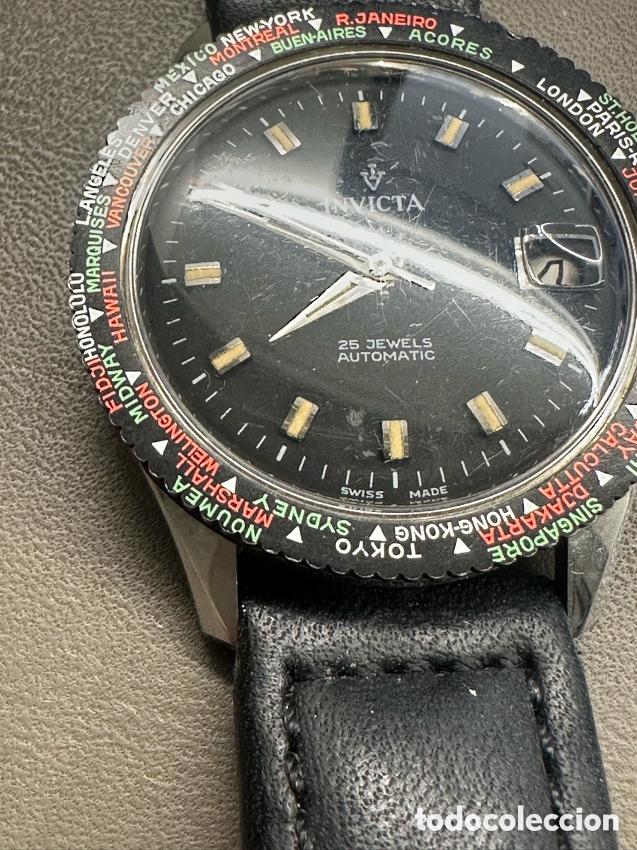 Relojes autom&aacute;ticos: Reloj Invicta 60s / 70s Invicta World Time - Foto 7