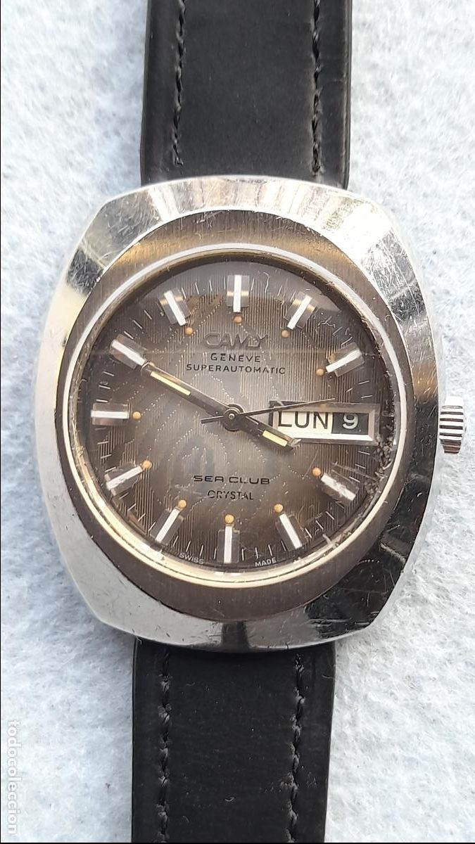 Relojes autom&aacute;ticos: Reloj Marca Camy Geneve Superautom&aacute;tico para Caballero. Funcionando. - Foto 4
