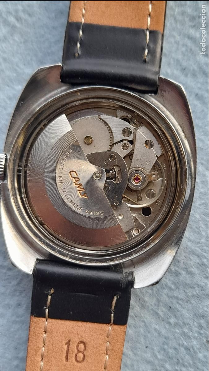 Relojes autom&aacute;ticos: Reloj Marca Camy Geneve Superautom&aacute;tico para Caballero. Funcionando. - Foto 11