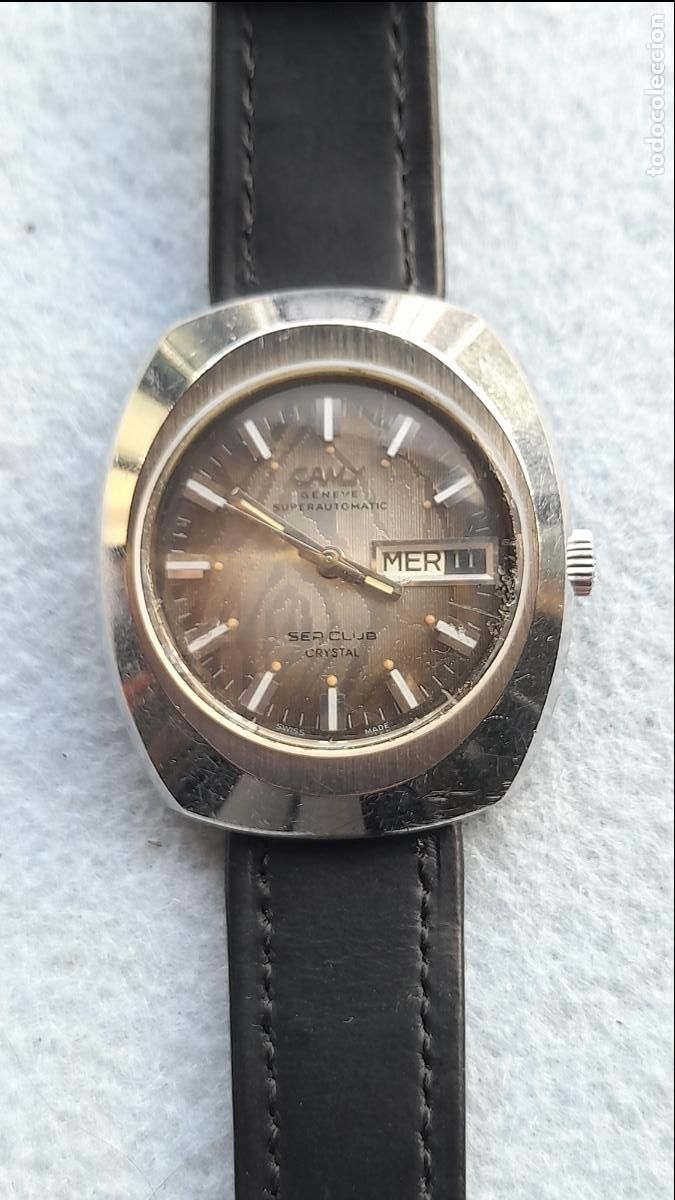 Relojes autom&aacute;ticos: Reloj Marca Camy Geneve Superautom&aacute;tico para Caballero. Funcionando. - Foto 8