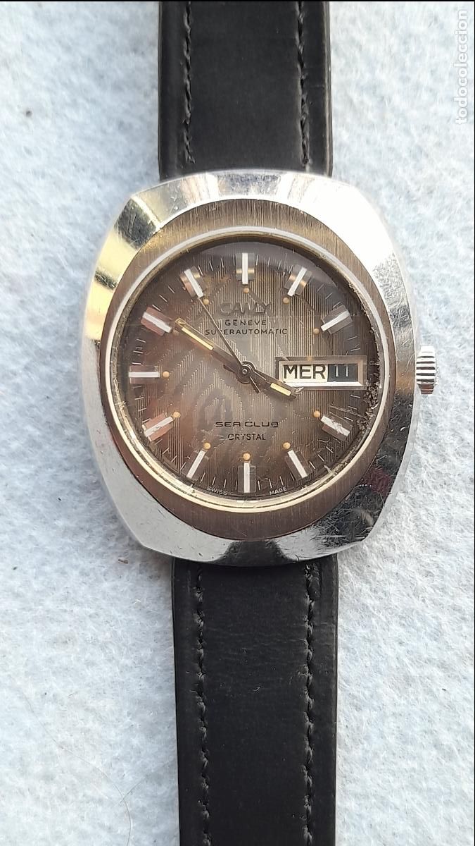 Relojes autom&aacute;ticos: Reloj Marca Camy Geneve Superautom&aacute;tico para Caballero. Funcionando. - Foto 12