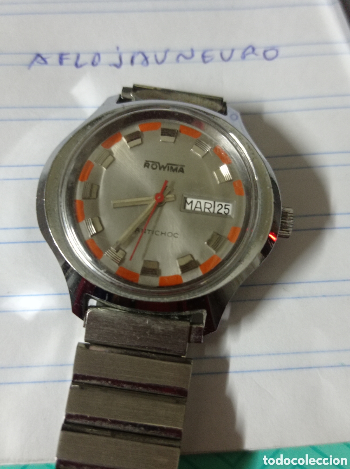 Relojes autom&aacute;ticos: ROWIMA - RELOJ VINTAGE FRANCES AUTOMATICO FUNCIONANDO . POCO USO - Foto 8