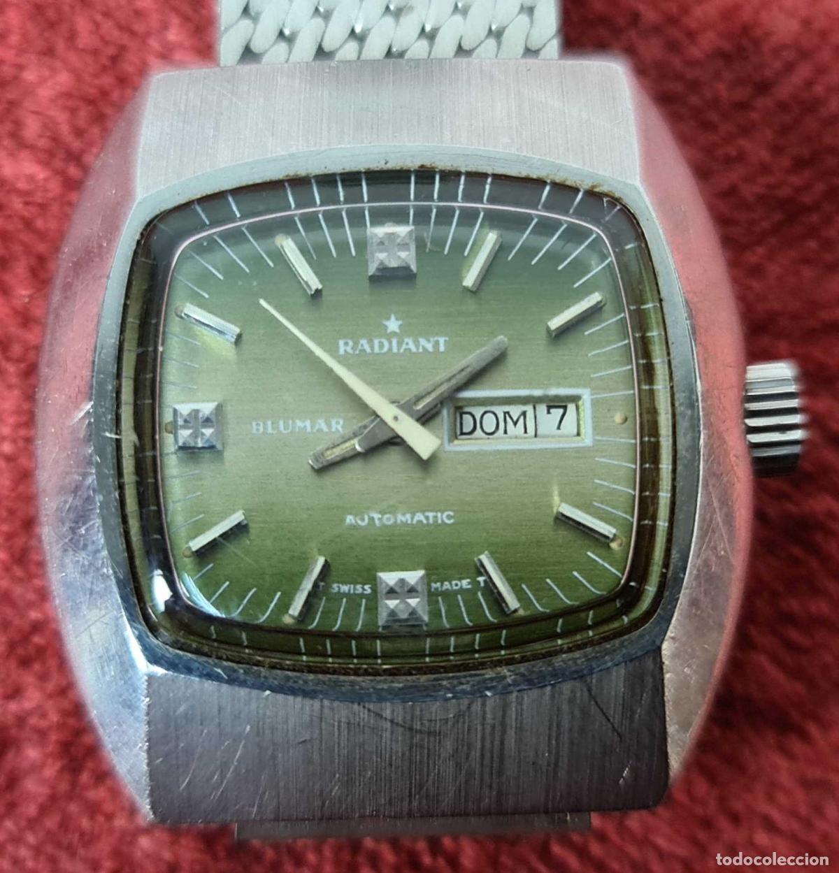 Relojes autom&aacute;ticos: RELOJ DE PULSERA RADIANT BLUMAR. AUTOMATICO. ACERO INOXIDABLE. CIRCA 1970. - Foto 1