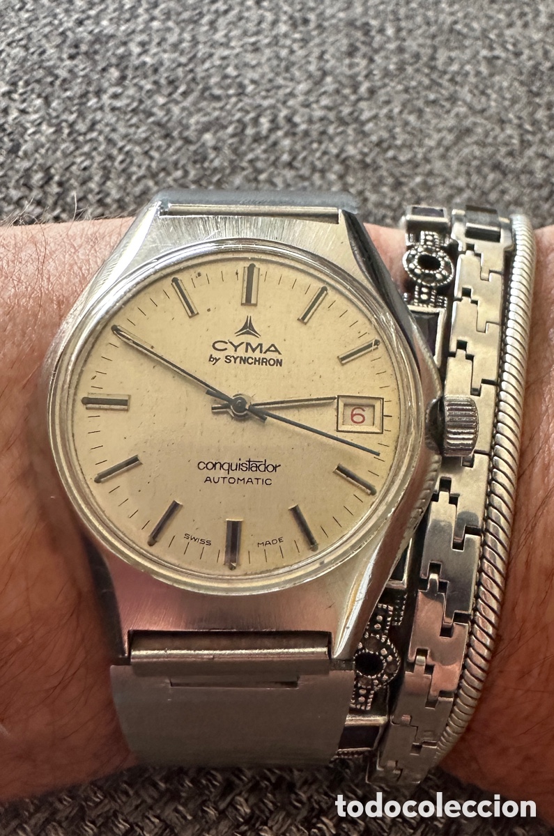 Relojes autom&aacute;ticos: Reloj Cyma by Synchron Conquistador autom&aacute;tico - Foto 3