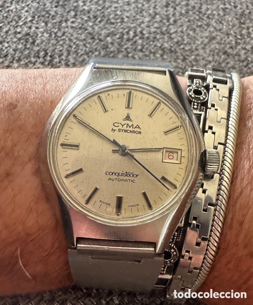 Relojes autom&aacute;ticos: Reloj Cyma by Synchron Conquistador autom&aacute;tico - Foto 8
