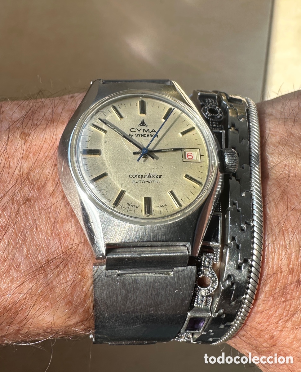 Relojes autom&aacute;ticos: Reloj Cyma by Synchron Conquistador autom&aacute;tico - Foto 12
