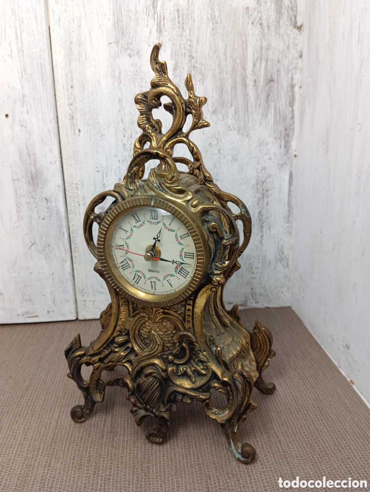 Relojes autom&aacute;ticos: ANTIGUO RELOJ SOBREMESA EN LAT&Oacute;N. - Foto 1