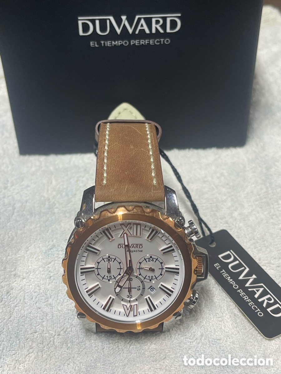 Relojes autom&aacute;ticos: Reloj Duward Aquastar marr&oacute;n - Foto 3