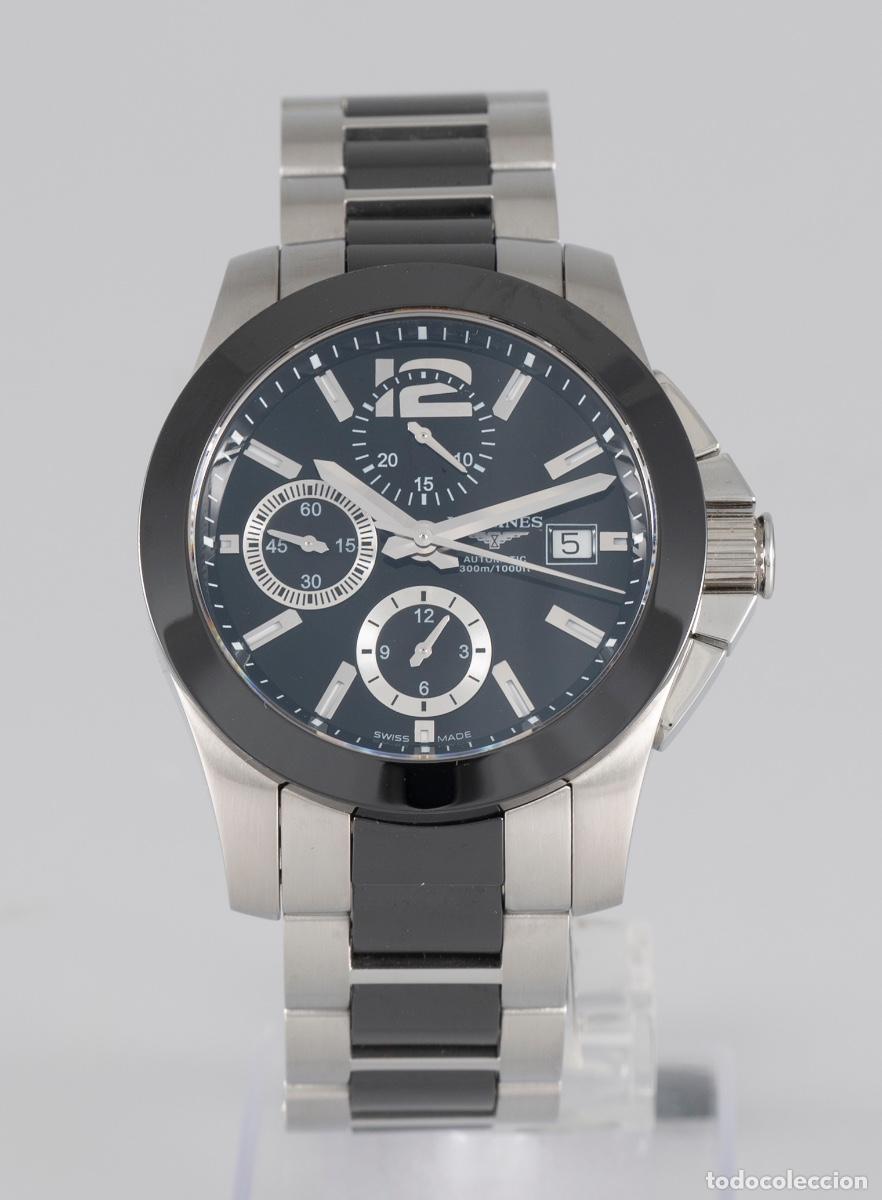 Relojes autom&aacute;ticos: Longines Conquest Ceramic Automatic Chronograph Ref: L3.661.4.56.7 - Foto 1