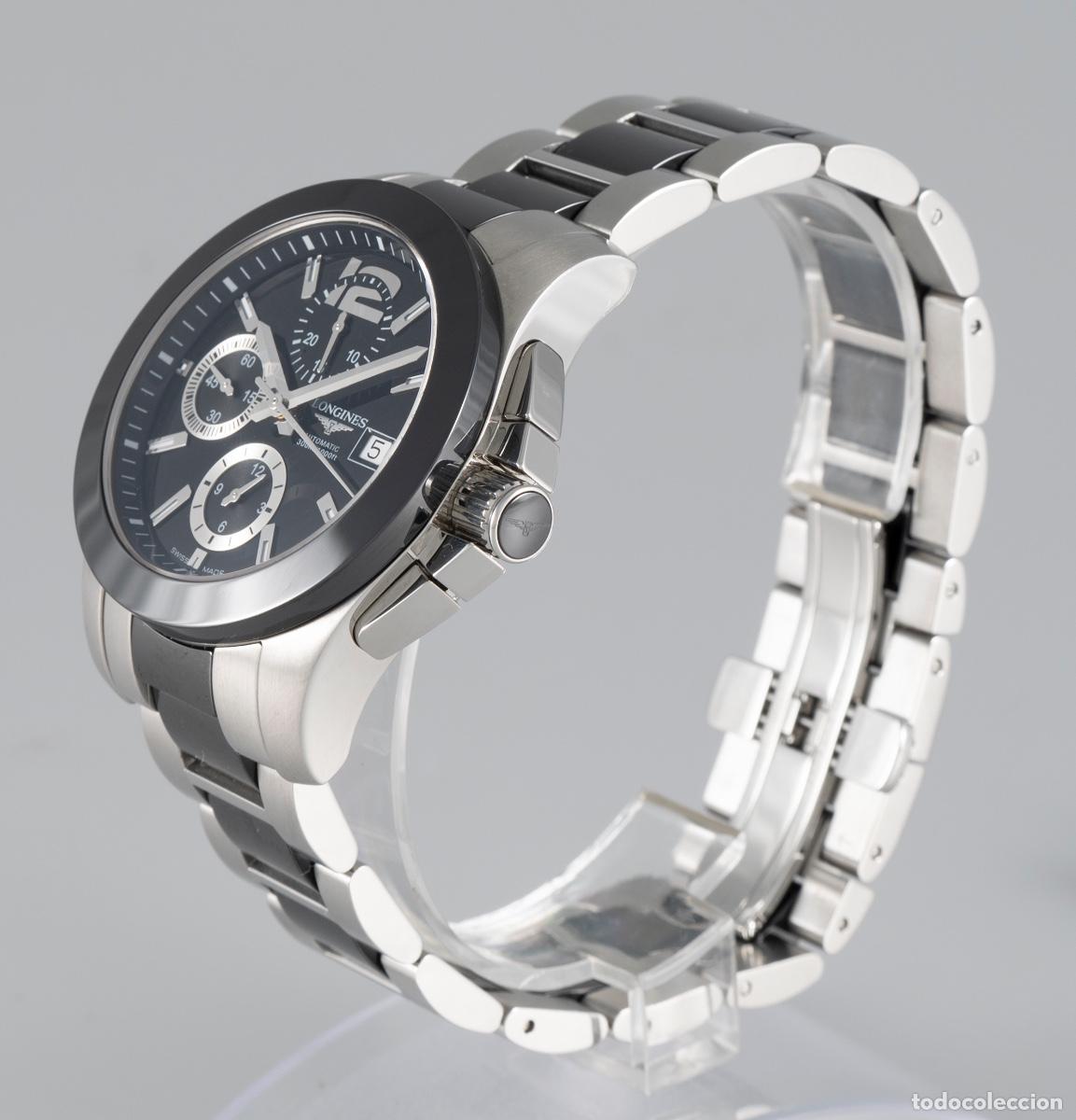 Relojes autom&aacute;ticos: Longines Conquest Ceramic Automatic Chronograph Ref: L3.661.4.56.7 - Foto 3